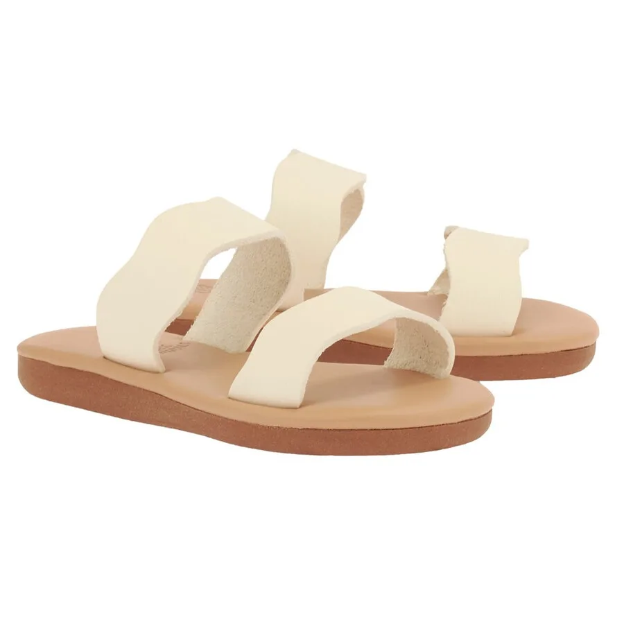 Девочки-сандалии Ancient Greek Sandals Kastos мягкие сандалии, белый — фото 2
