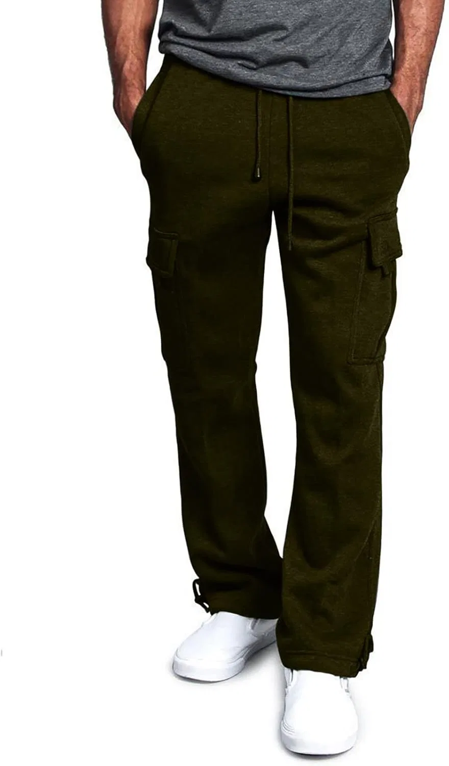 Штаны карго, свободные, Army Green — фото 2