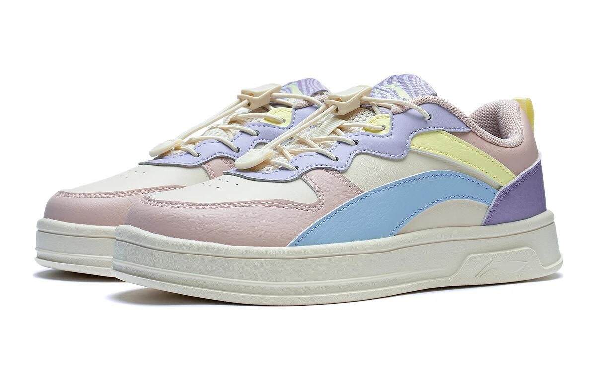 Кроссовки LINING YOUNG Kids Lifestyle Shoes GS Low-top White/pink/blue — фото 3