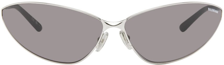 

Солнцезащитные очки «кошачий глаз» Balenciaga, Silver