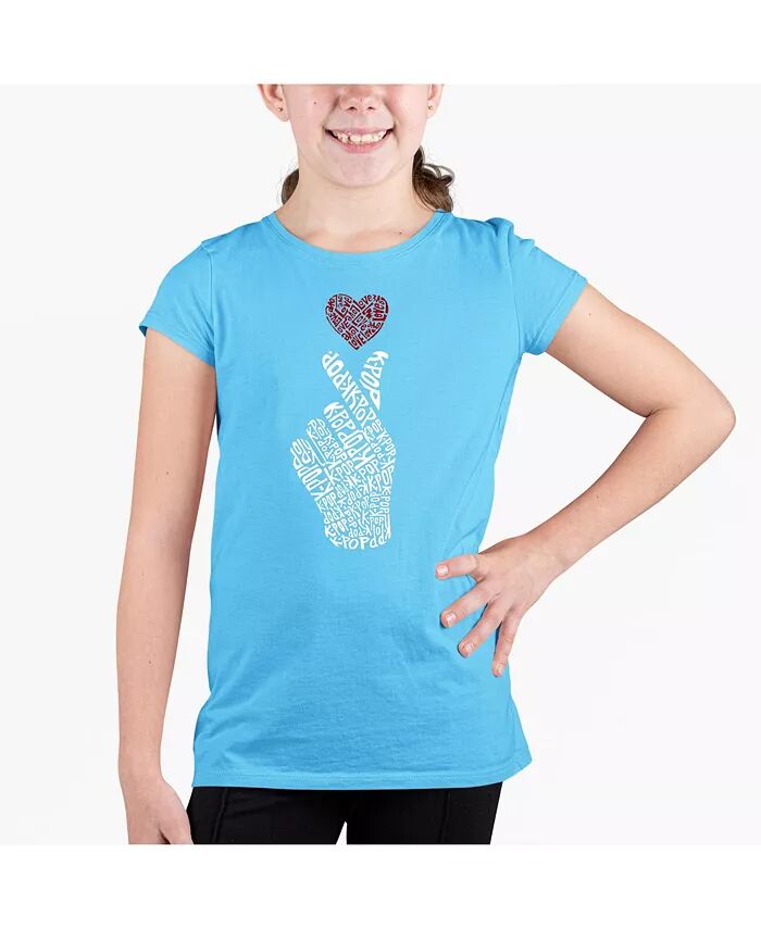 

Футболка Big Girl Word Art - K-Pop LA Pop Art, синий