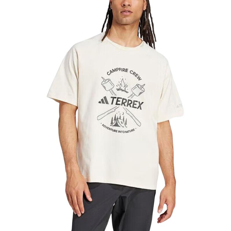 Adidas Футболка Terre SS25 мужская ecru — фото 3