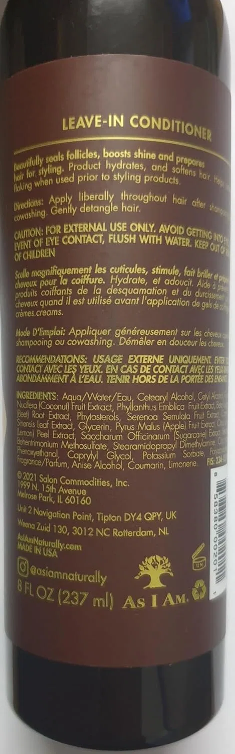 Набор для ухода за кудрявыми волосами As I Am Naturally с кокосом Generic — фото 2