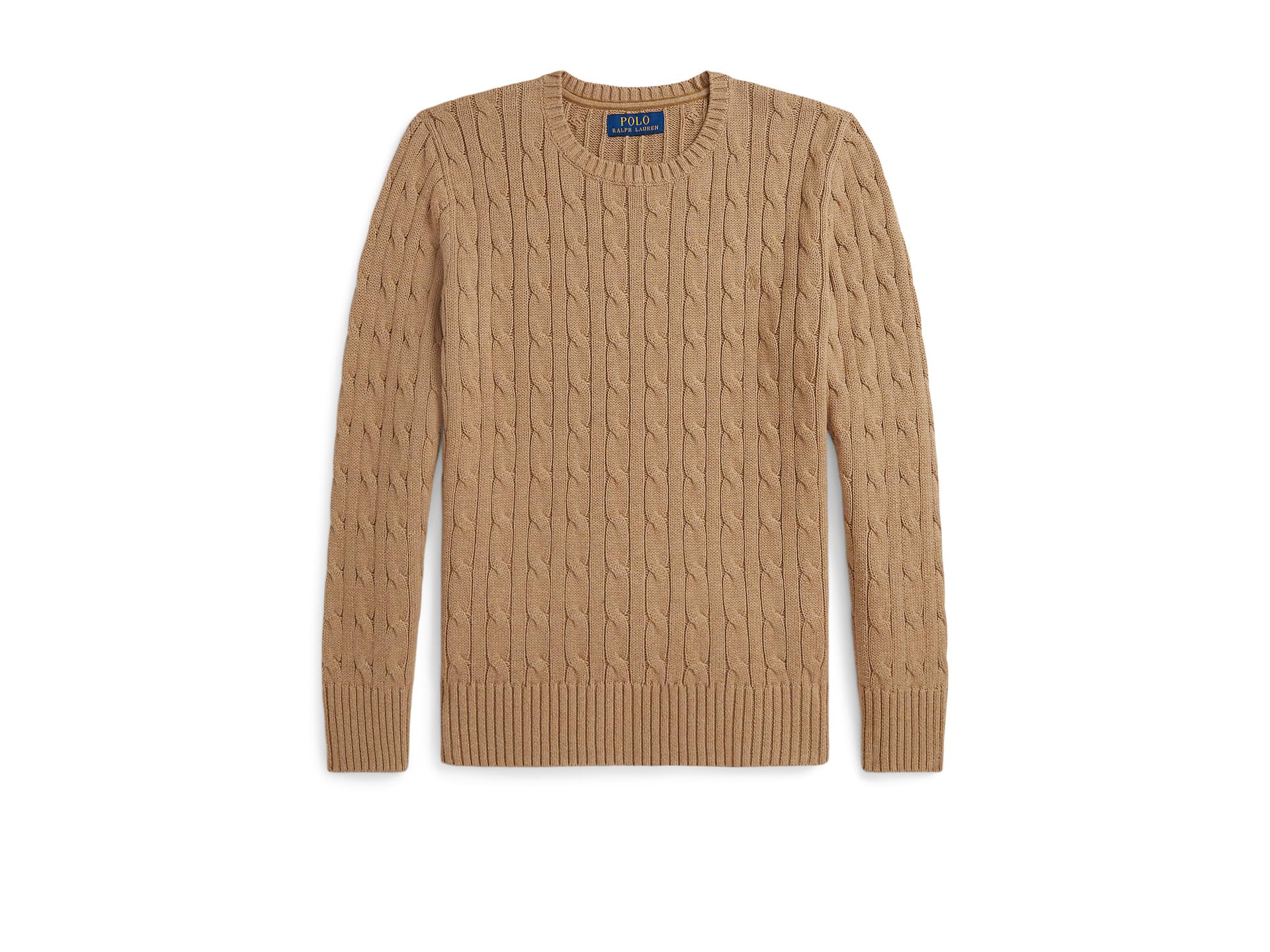 

Свитер Polo Ralph Lauren Kids Cable-Knit Cotton Sweater, цвет Camel Heather