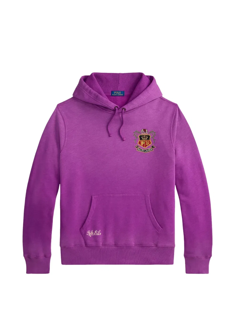 Толстовка с вышитым гербом Polo Ralph Lauren, фиолетовый