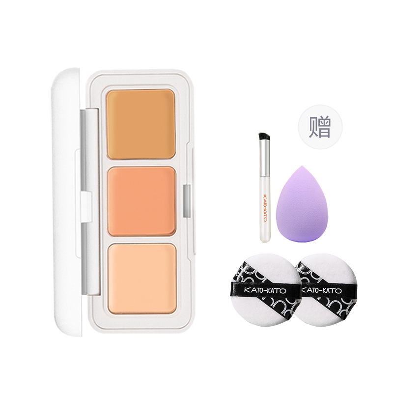 

KATO-KATO KATO триколор консилер для выравнивания тона кожи вечерний для жирной, сухой и комбинированной кожи