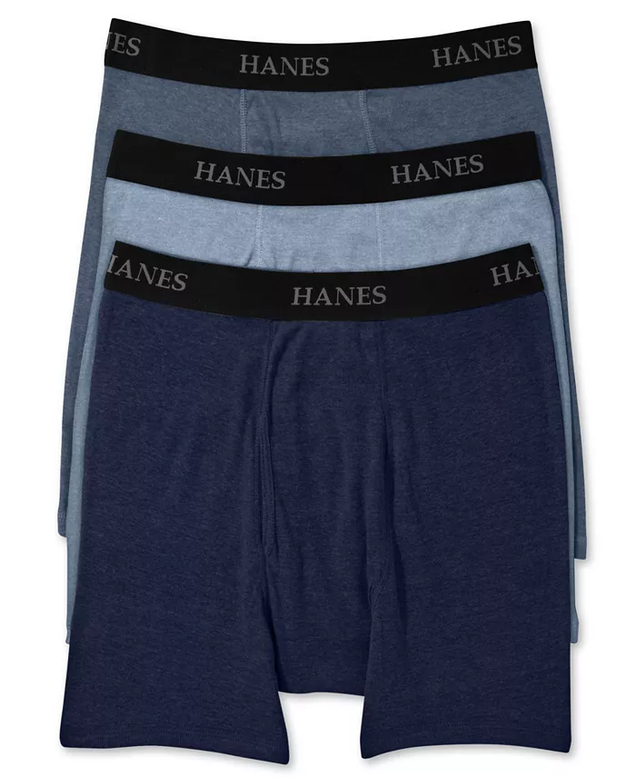 

Мужские боксеры Big & Tall 3 шт Hanes, синий