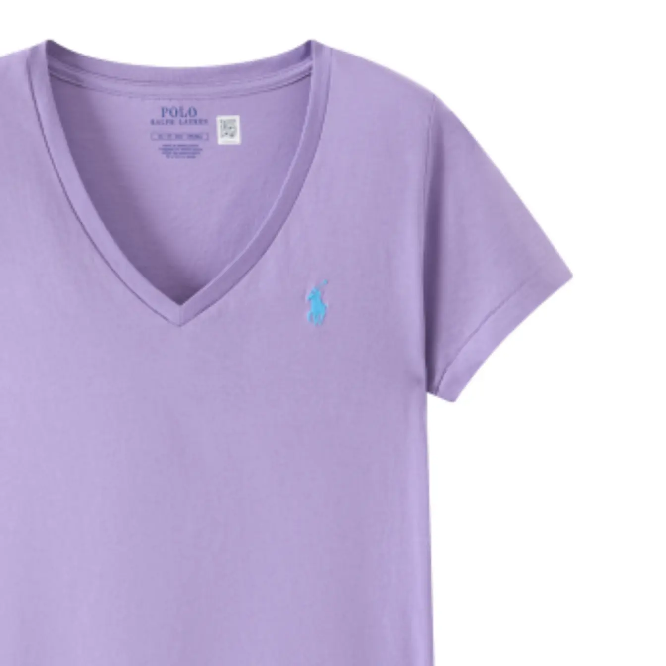 Футболка Polo Ralph Lauren V-Neck, фиолетовый — фото 3