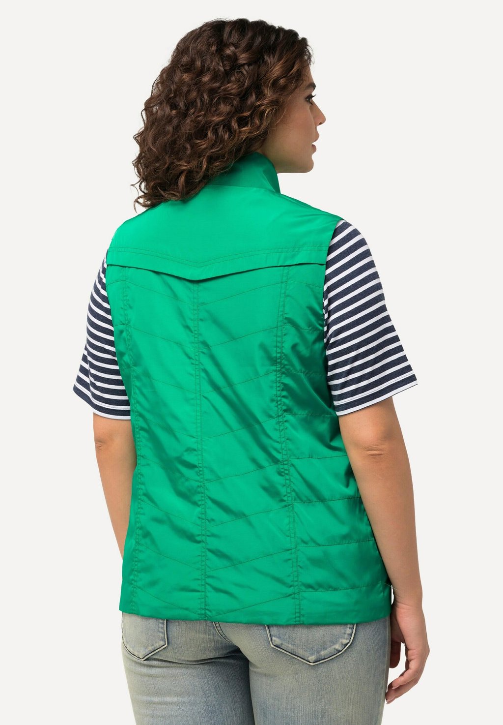 

Жилет COUTURES FANTAISIE COL MONTANT POCHES ZIPPÉES Ulla Popken, бирюзовый