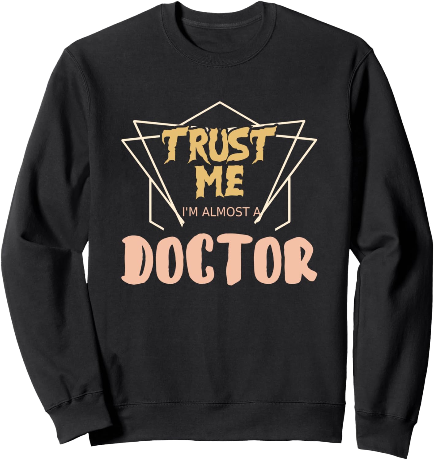 

Толстовка с надписью Поверьте, я почти папа доктора Awesome Trust Me I´M Almost A Doctor Clothing, черный