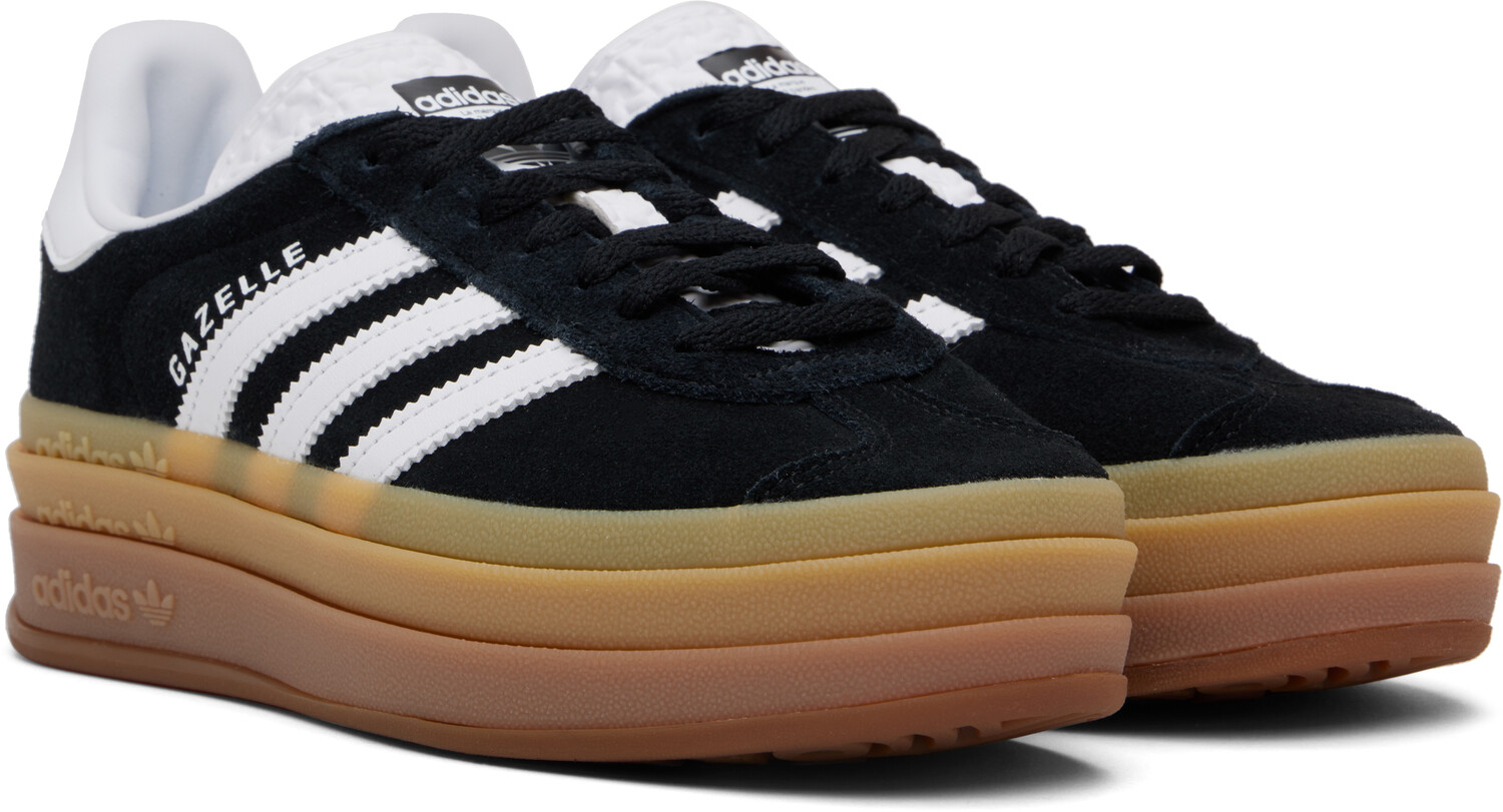 Черные кроссовки Gazelle Bold Adidas Originals, Core black/Cloud white/Cloud white — фото 4