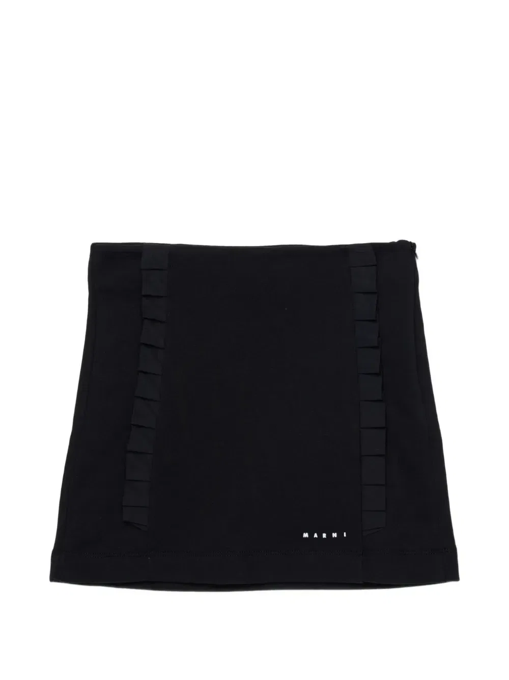 Юбка мини с оборками Marni Kids, черный