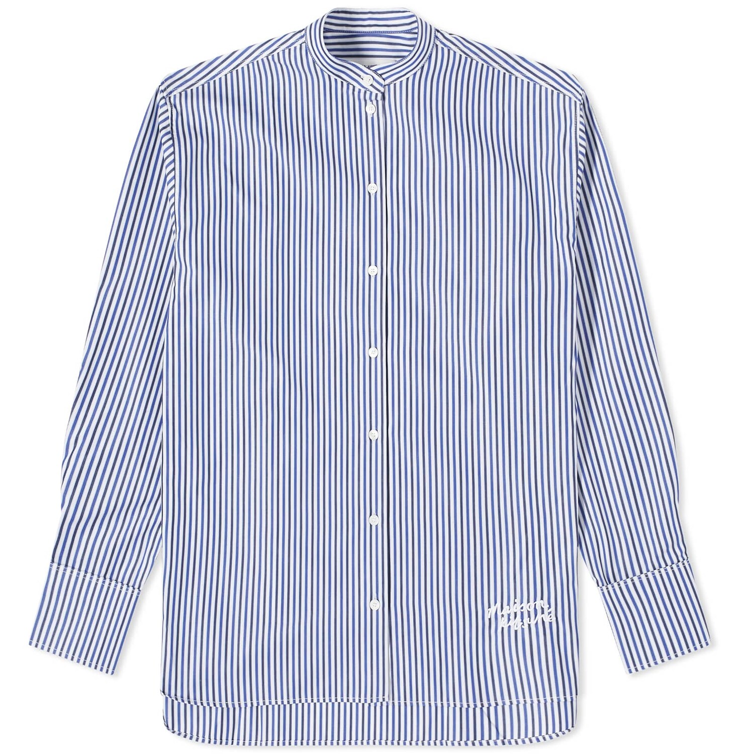 

Рубашка Maison Kitsune Oversize, цвет Blue & Navy Stripes