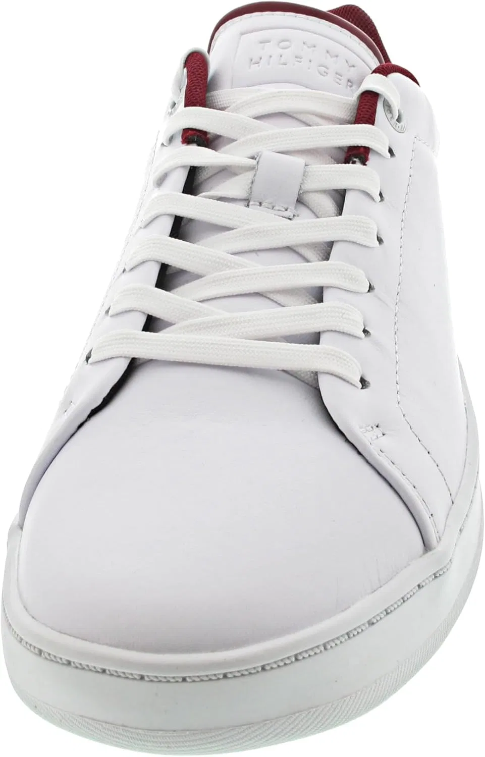 Мужские кроссовки Tommy Hilfiger Court Trainers Leather Cup Fm0fm04483 Cupsole Trainers, Blue Rwb — фото 4