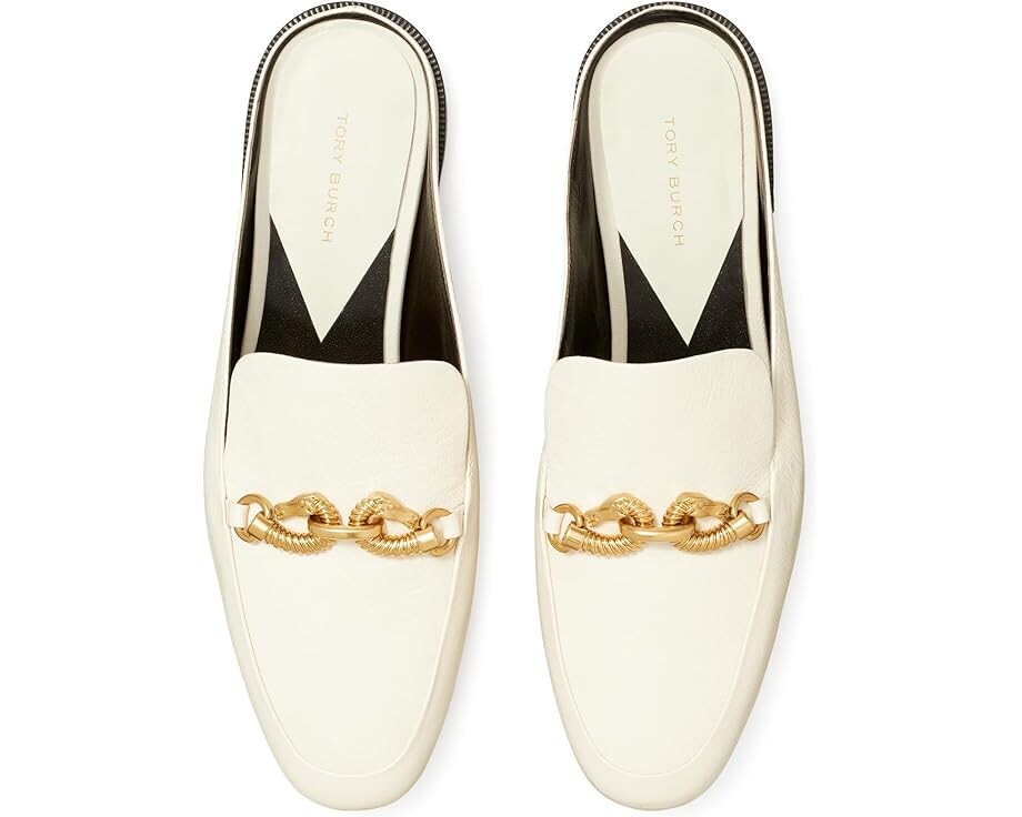 Лоферы Tory Burch Jessa Backless Loafers, цвет Light Cream — фото 2
