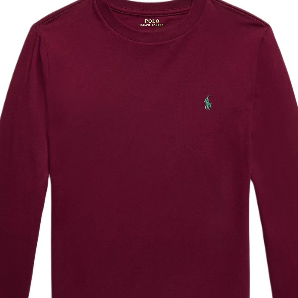Футболка FW25 Kids' Polo Ralph Lauren, burgundy — фото 3