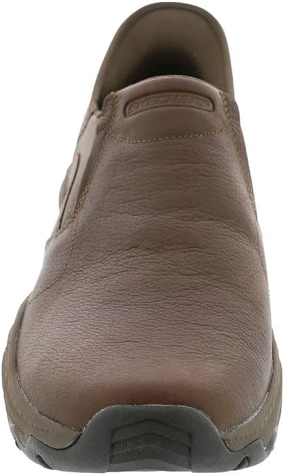 Мужские слипоны Skechers USA Craster - Lanigan с круглым носком и кожаной верхней частью с эластичными вставками — фото 3