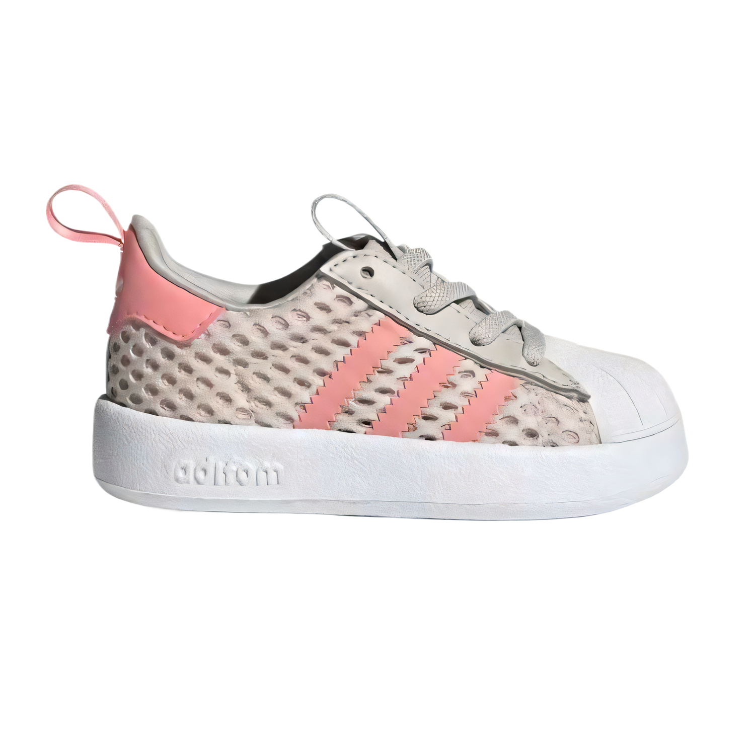 Adidas Originals Низкие детские ботинки gray pink для малышей — фото 2