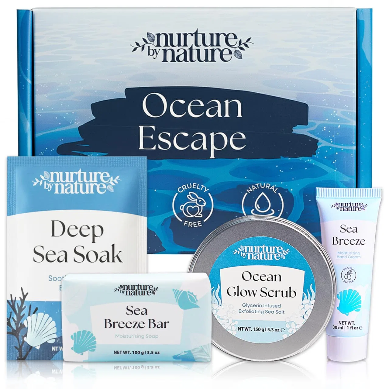 Набор для спа-ухода Nurture by Nature Botanicals Ocean Escape Nurture By Nature Botanicals