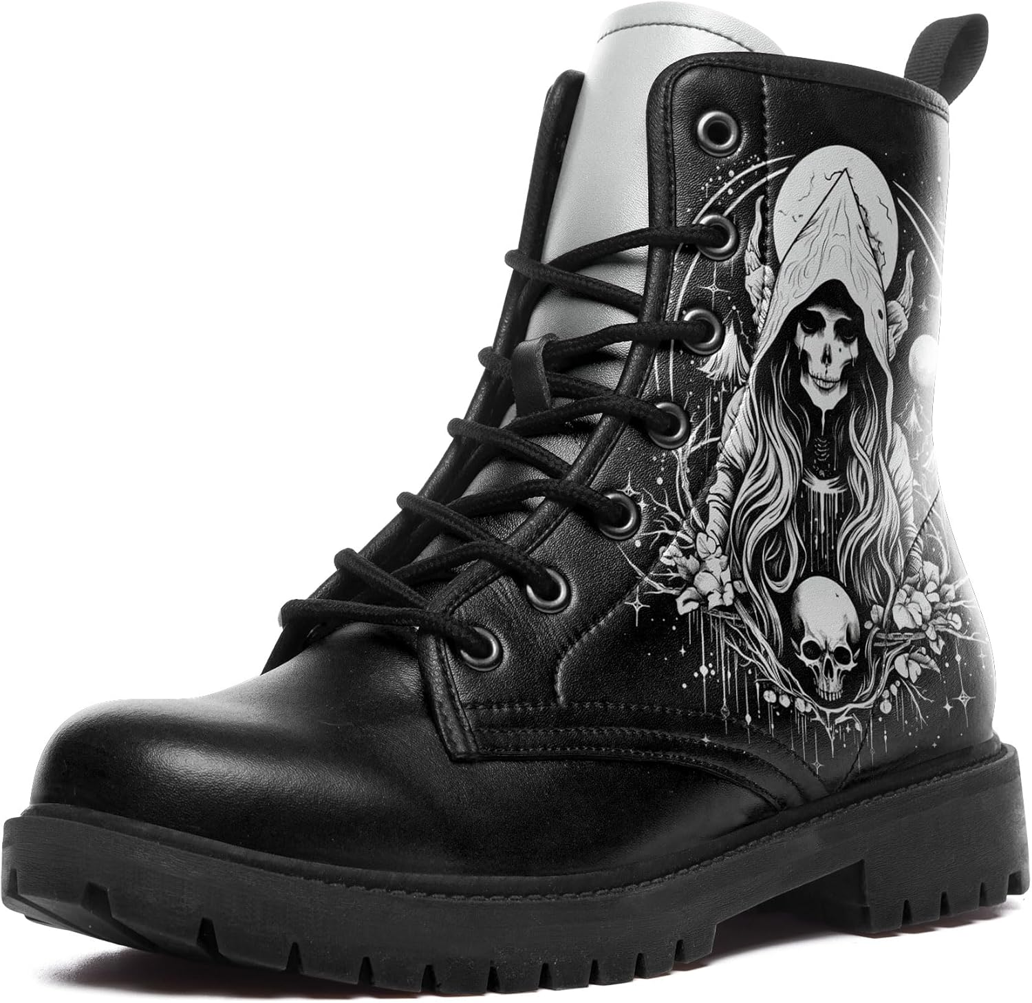 

Женские и мужские готические армейские ботинки Coolcustomize, серый