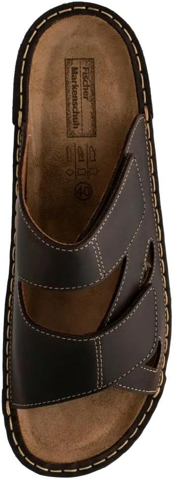 Мужские мюли марки Fischer, мюли из такой стали Fischer Markenschuh, мокко — фото 3