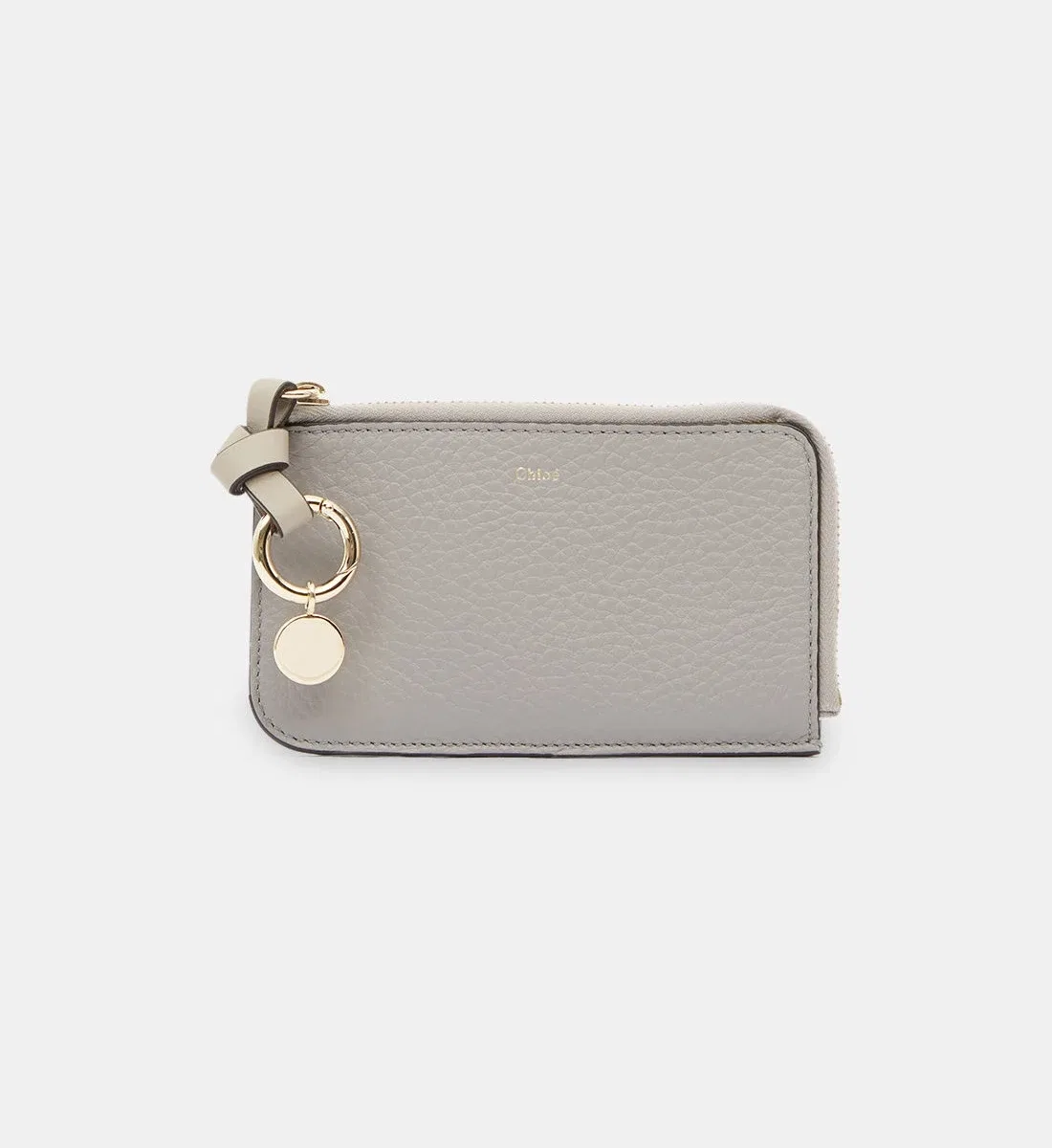 Алфавитный кошелек из зернистой кожи CHLOÉ, серый