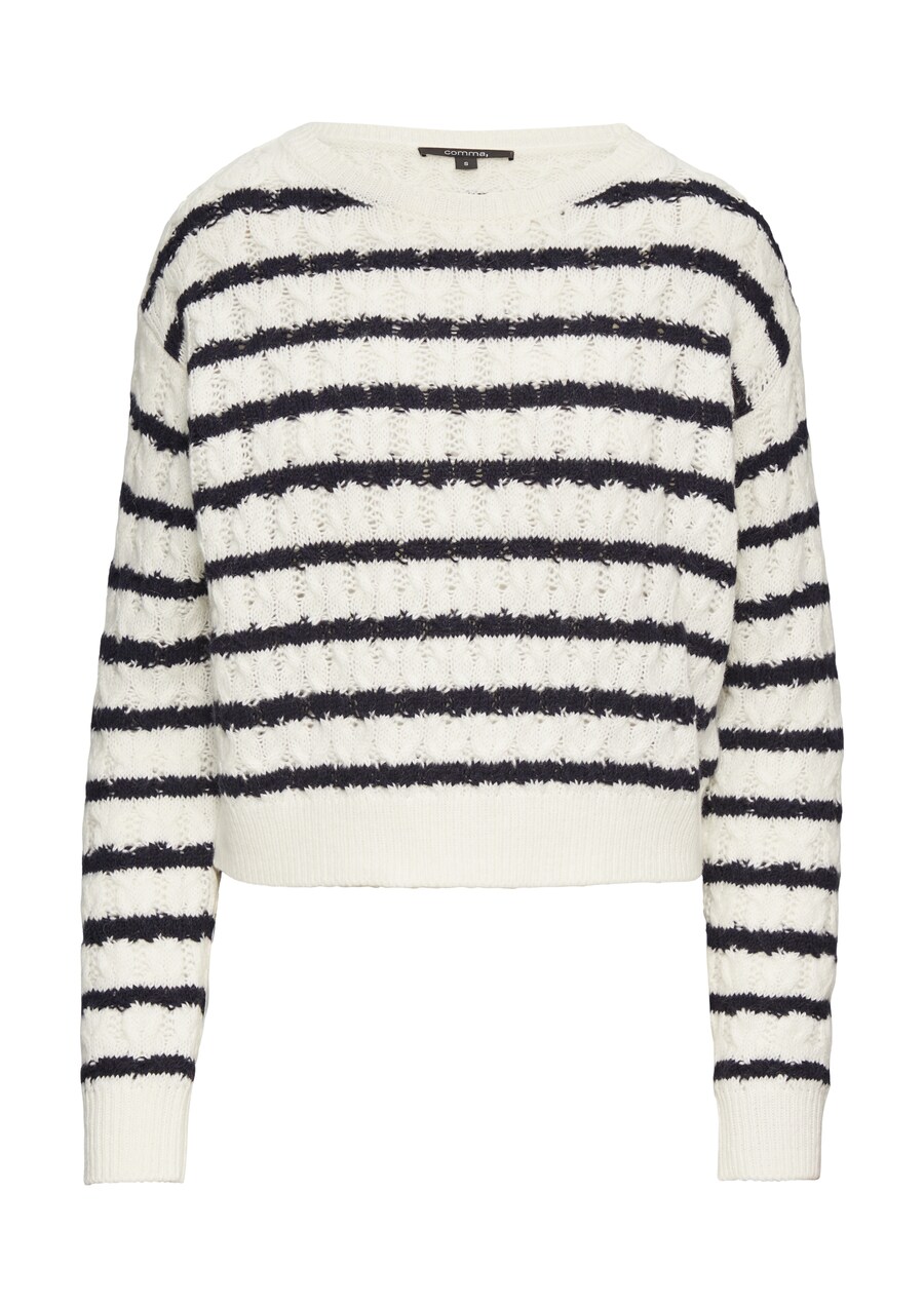 

Свитер COMMA, цвет Dark blue/White