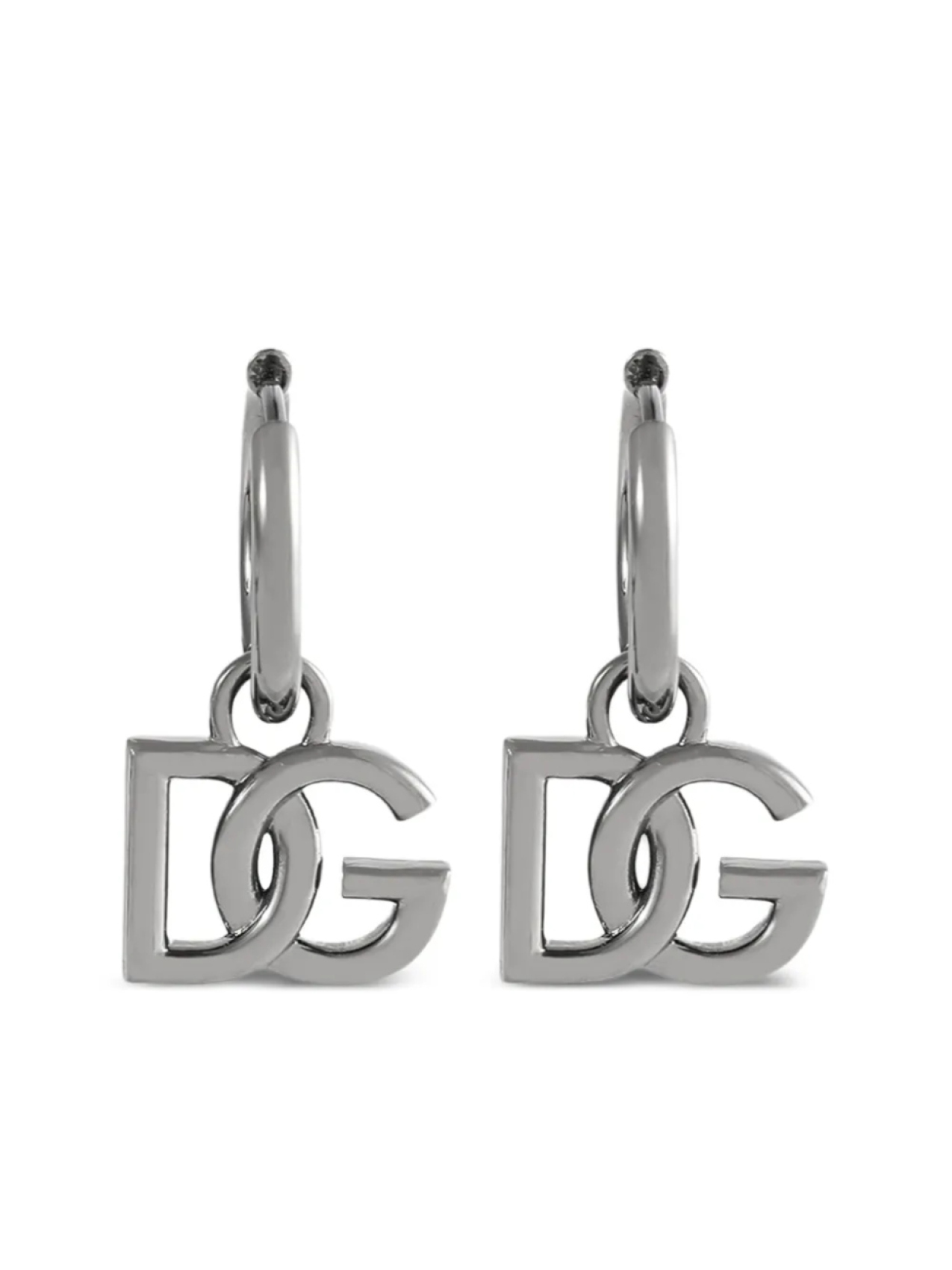 

Dolce & Gabbana серьги-подвески с логотипом, серебряный