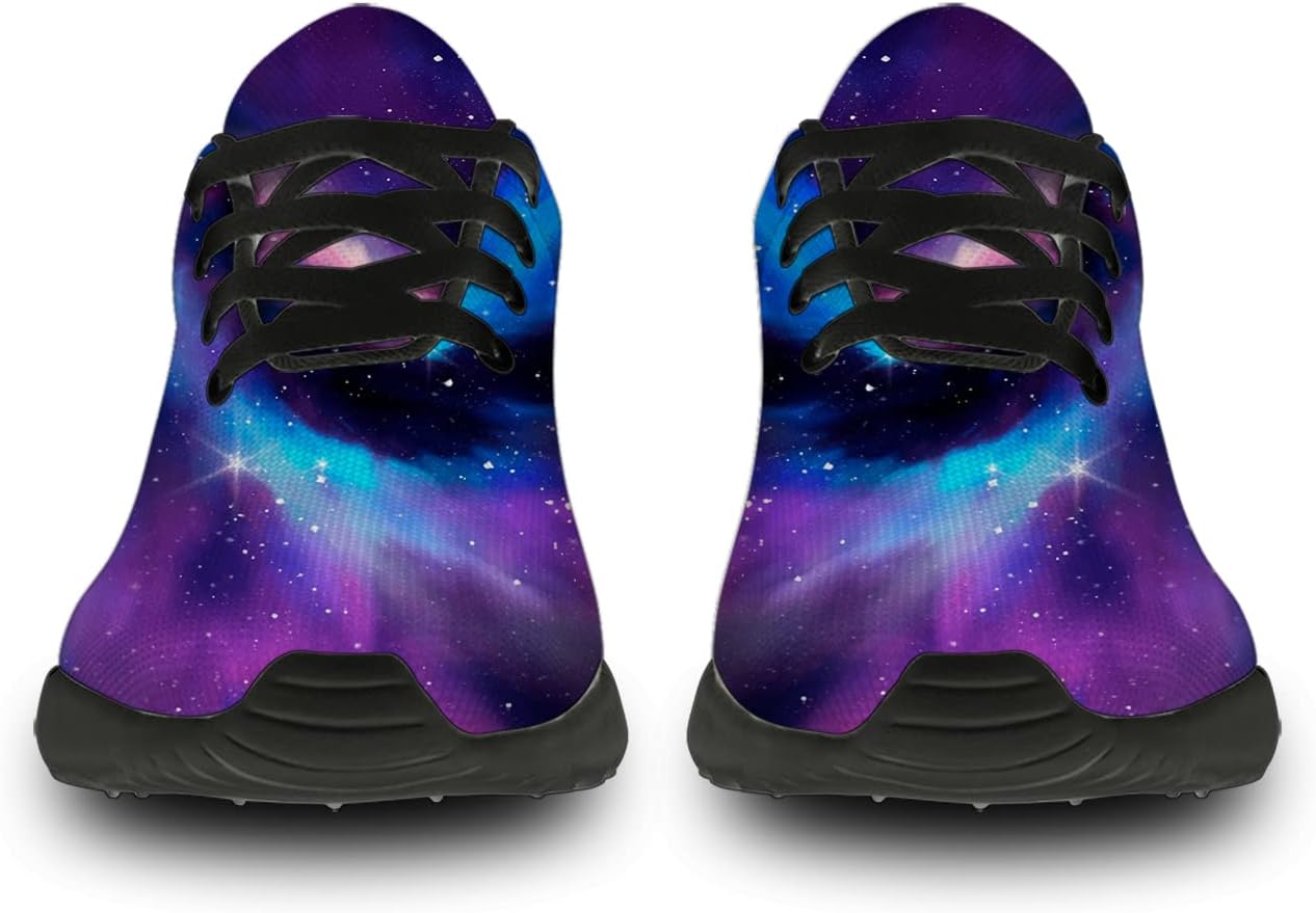 Кроссовки Horethy Galaxy для женщин и мужчин, беговые кроссовки, дышащие кроссовки для ходьбы и тенниса, космические кроссовки, подарки, мультиколор — фото 3