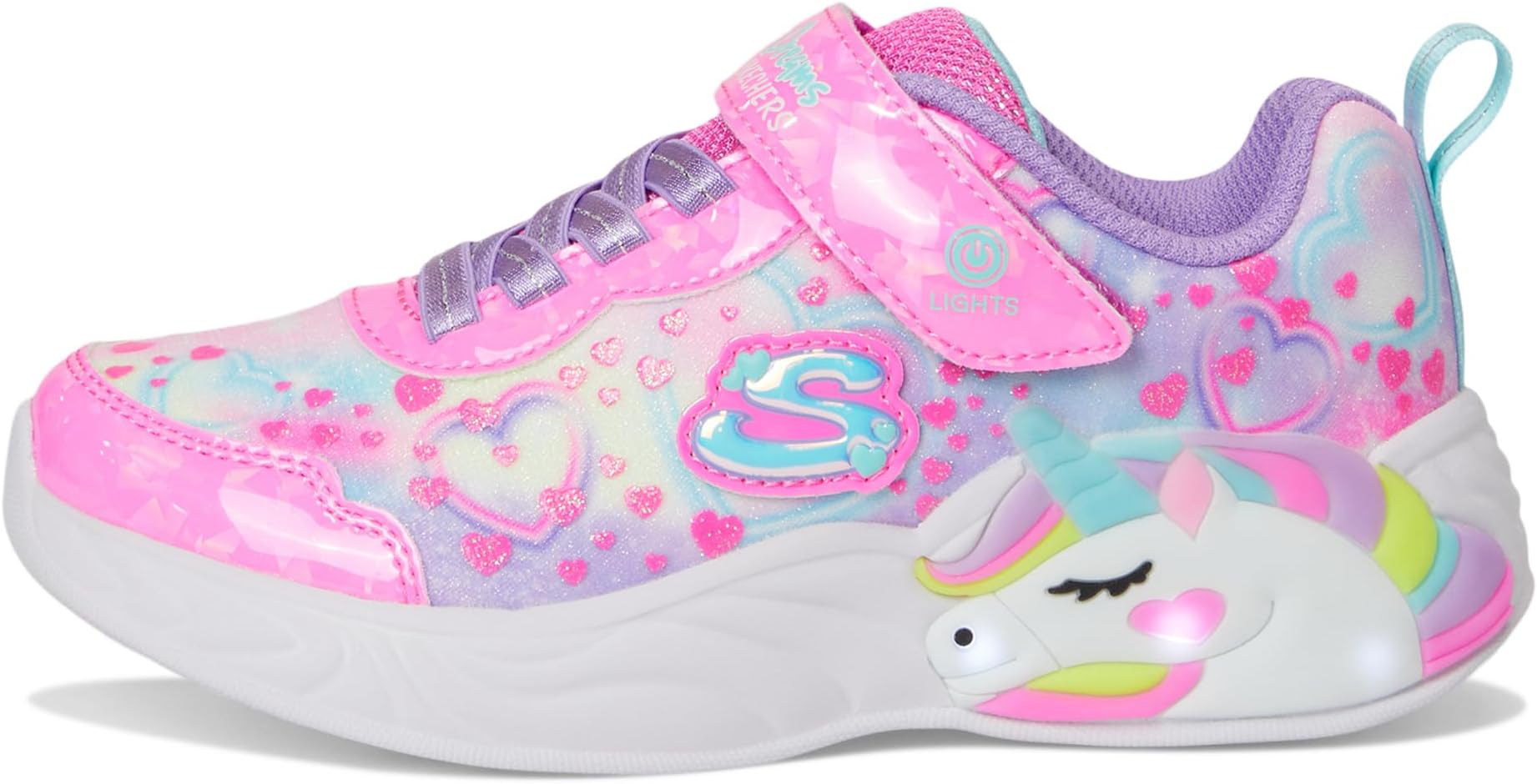 Кроссовки SKECHERS KIDS Unicorn Dreams 303063l, цвет Pink/Multi — фото 4