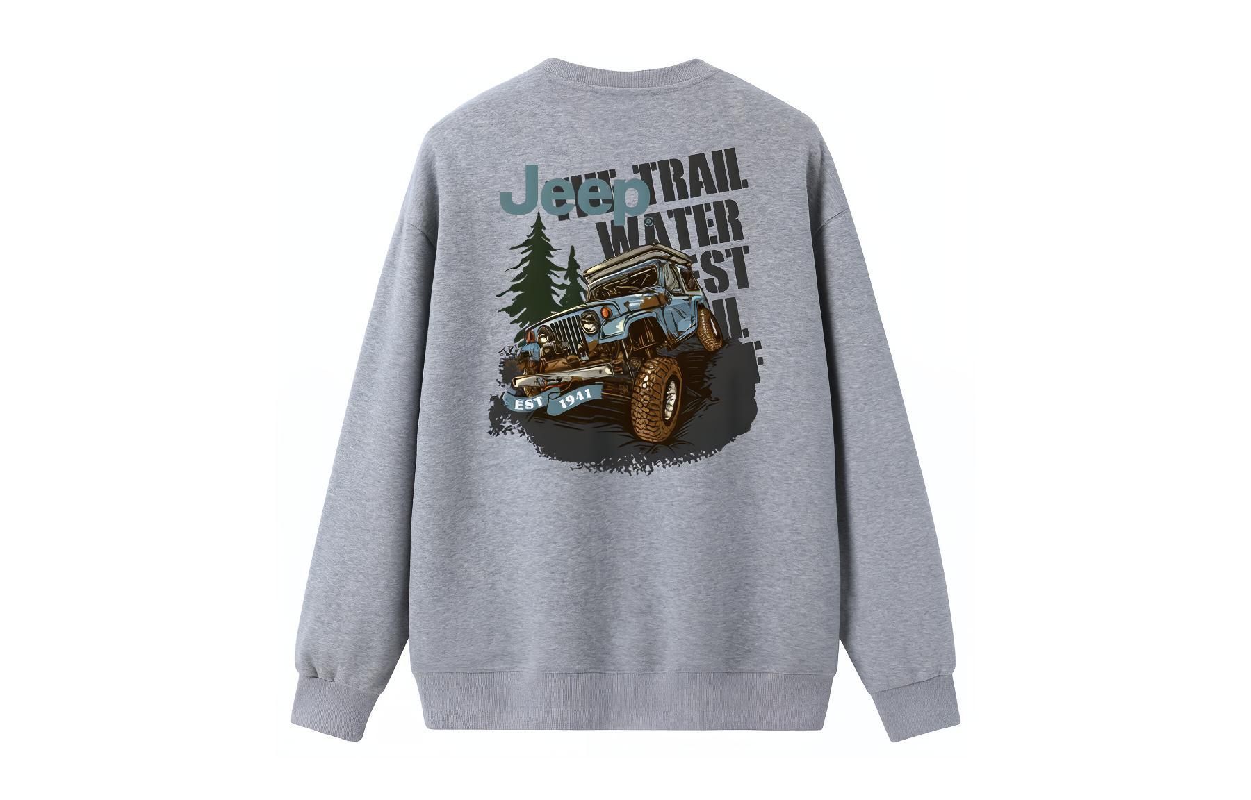 

Свитшот Wrangler Leisure Series унисекс Jeep, серый