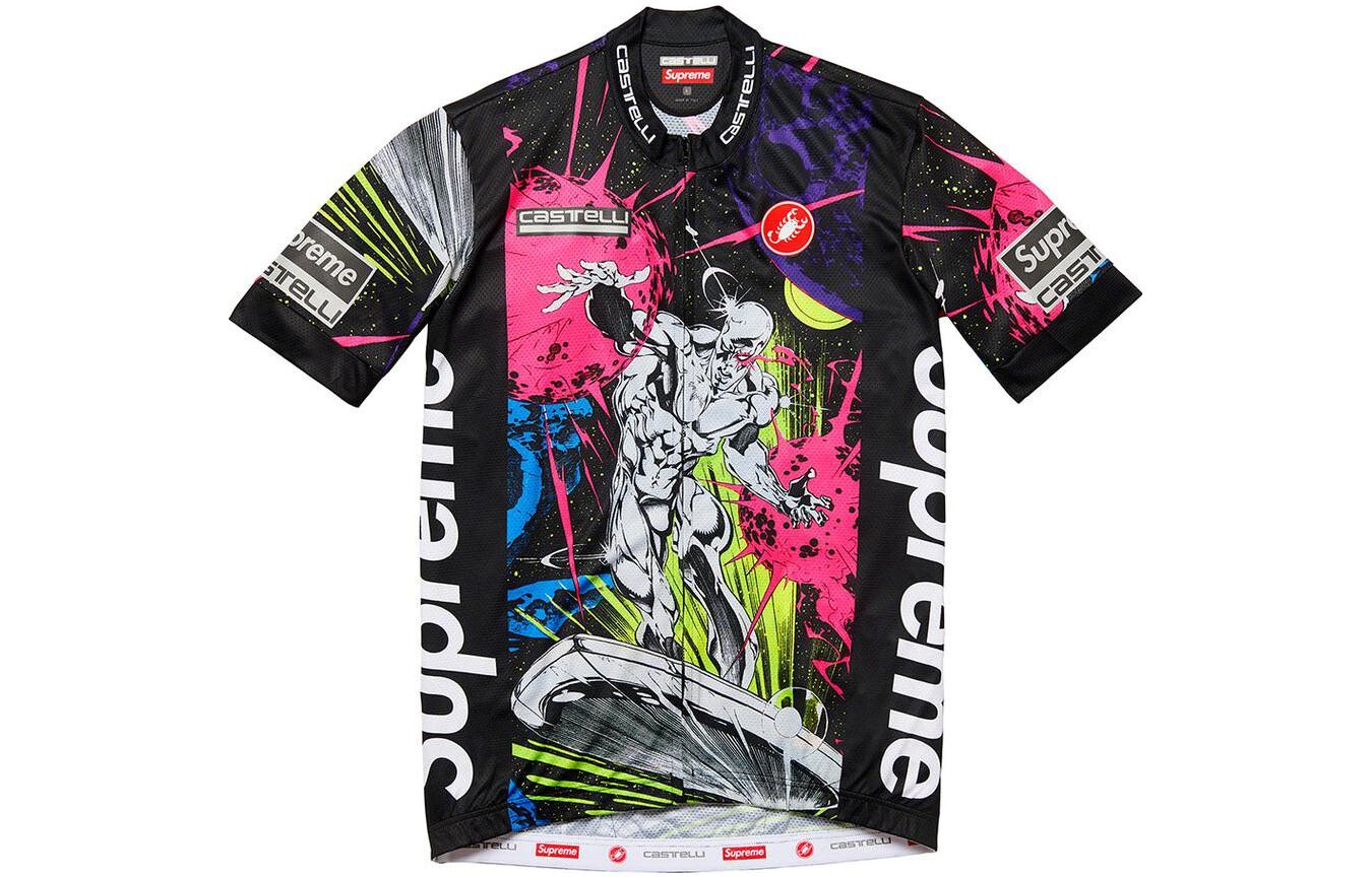 

Футболка Supreme Castelli Silver Surfer Cycling, черный