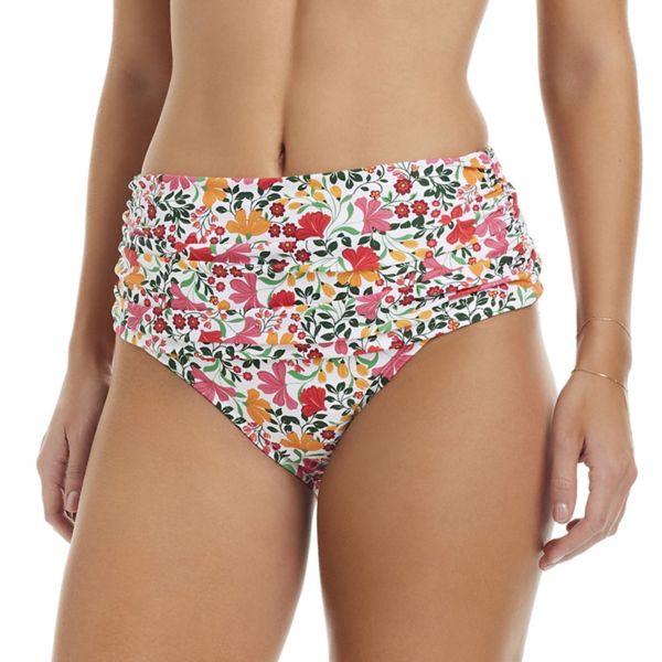 

Женские купальные шорты с высокой талией и отворотом Draper James, цвет coneflowers