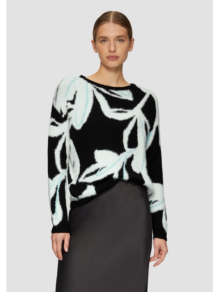 

Пуловер s.Oliver BLACK LABEL Strickpullover langarm, черный