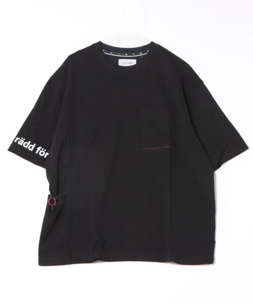 

Футболка с коротким рукавом и принтом VIRTUOUS, черный