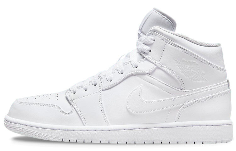 

Jordan 1 Mid Triple White (2022)