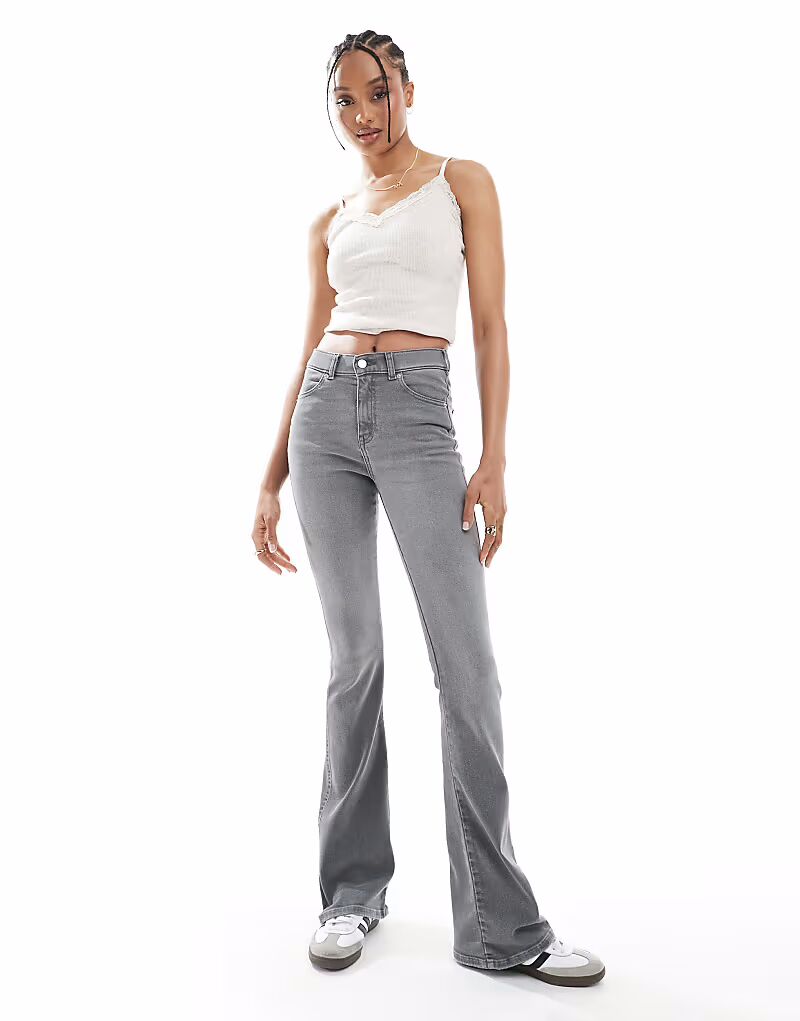 

Джинсы Dr Denim Tall Lexy Bootcut средней посадки облегающего кроя с завышенной талией в сером цвете