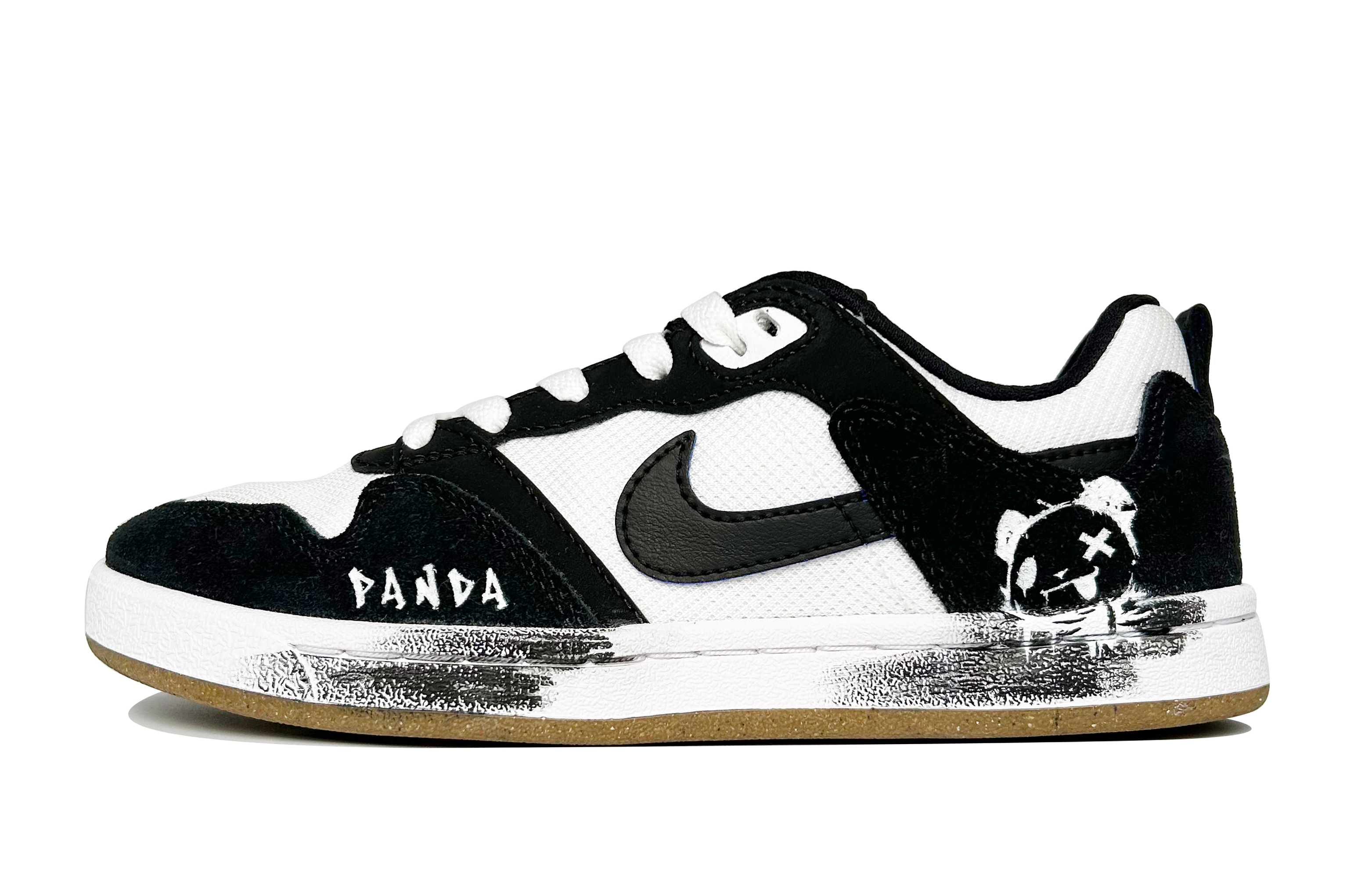 

Nike Кроссовки для скейтбординга SB Alleyoop Panda Superman с противоскользящим покрытием, износостойкие, низкие, цвет черный, белый, для подростков