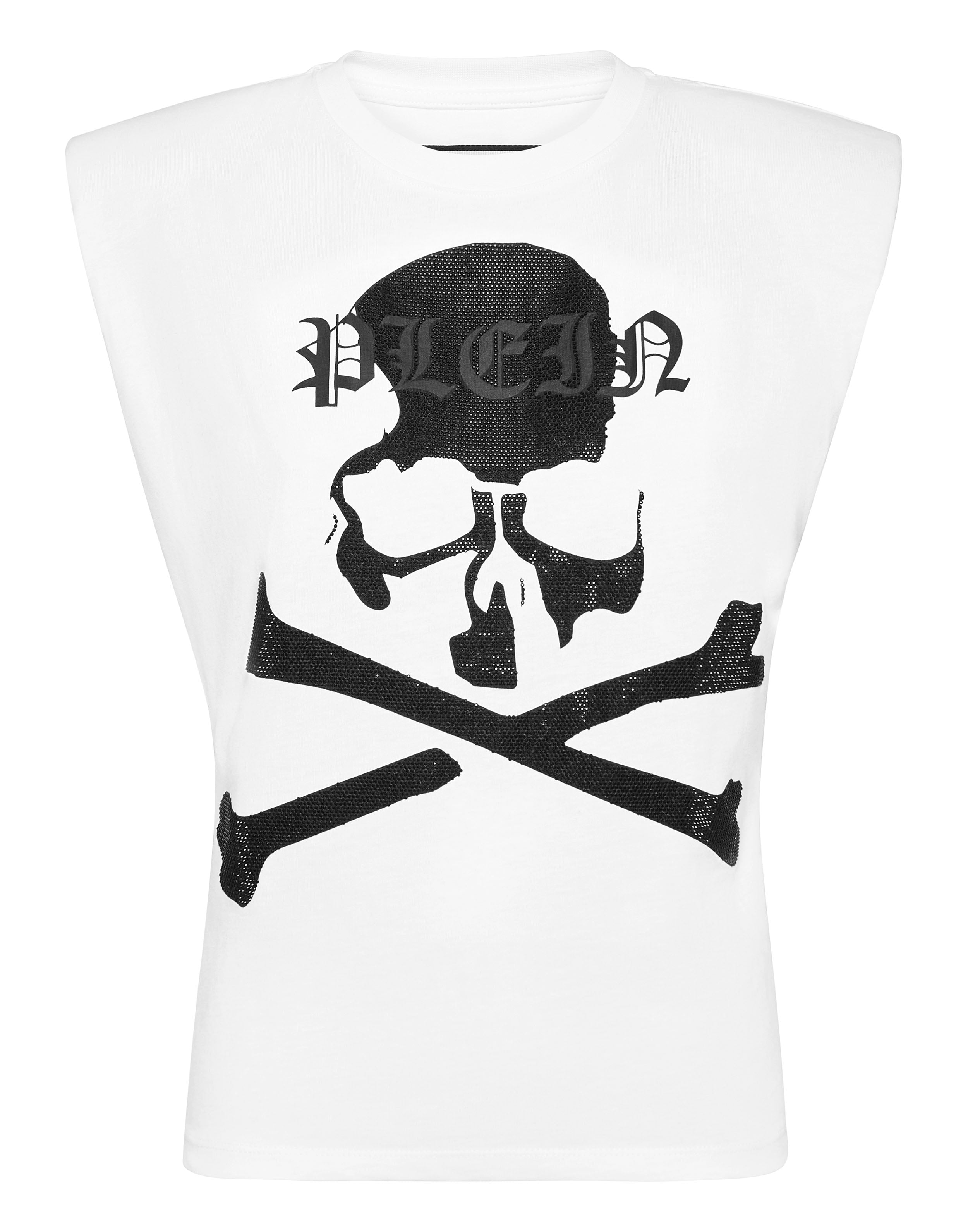 

Майка со стразами Skull&Bones PHILIPP PLEIN, белый