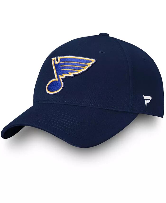 

Мужская темно-синяя регулируемая кепка Fanatics Branded St. Louis Blues Core Authentic NHL Apparel
