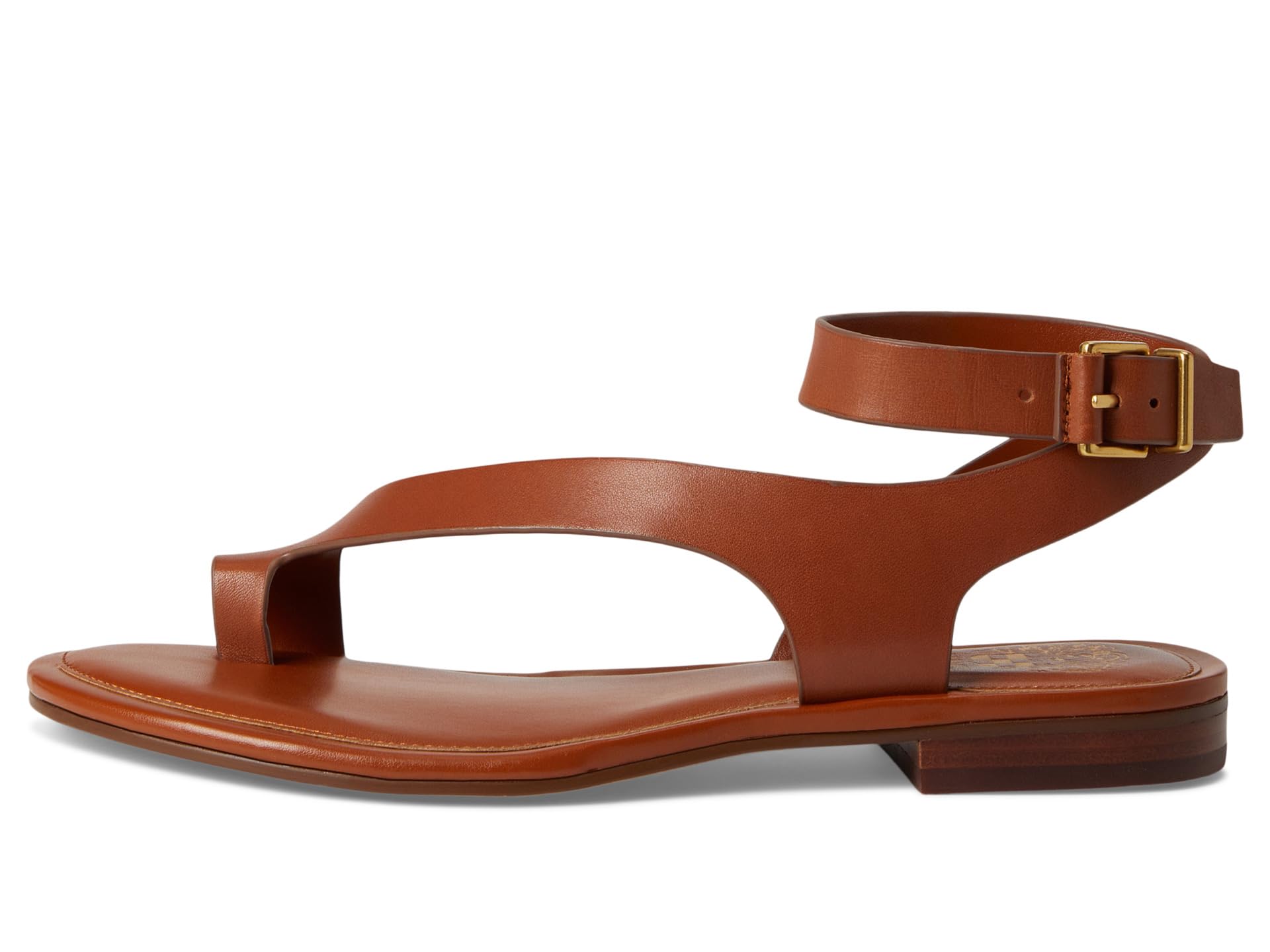 Сандалии Vince Camuto Liba Toe Loop Wrap Flat Sandals, Caramello — фото 4