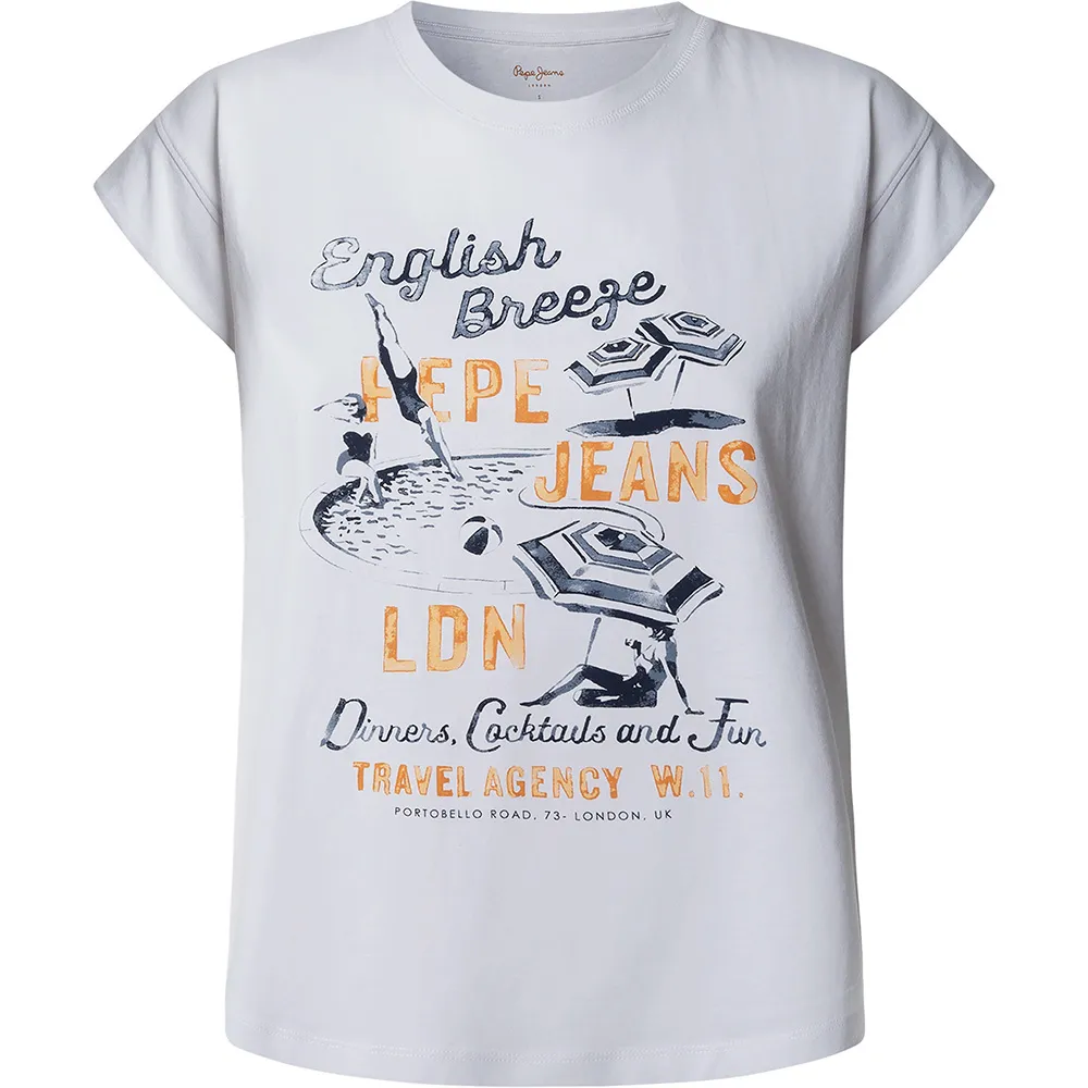 

Футболка с коротким рукавом Pepe Jeans Valma, белый