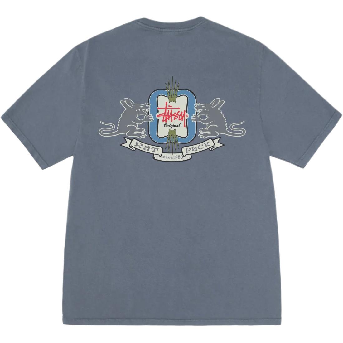 

Футболка Homebrew пигментного крашения Stussy, синий