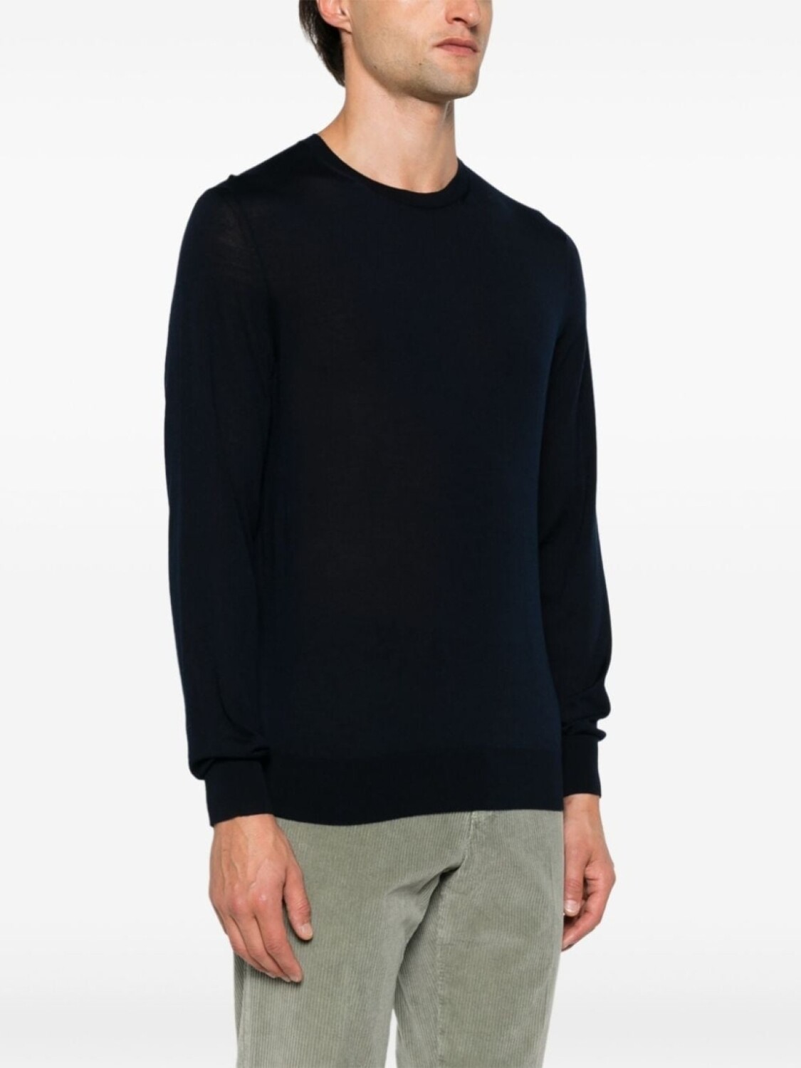 

Zegna шерстяной свитер, синий