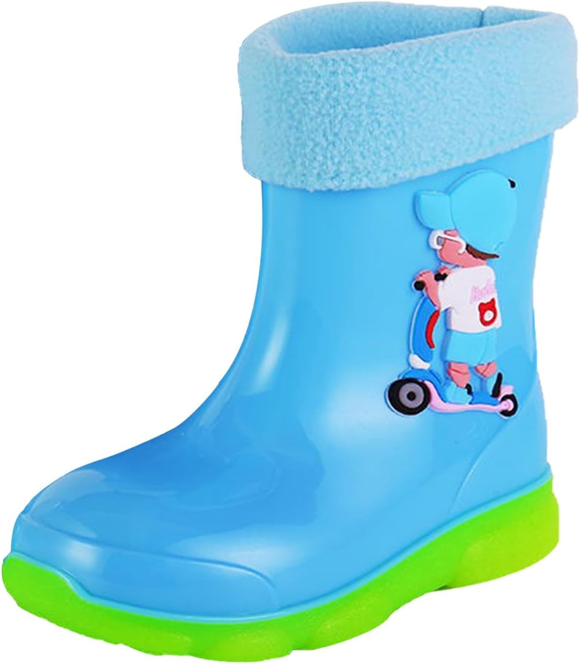 

Детские дождевые ботинки Противоскользящие водяные обувь Классические дождевые ботинки Не дождевые ботинки для детей Дождевые ботинки для малышей Детские сапоги Детские ботинки для девочек Generic, синий