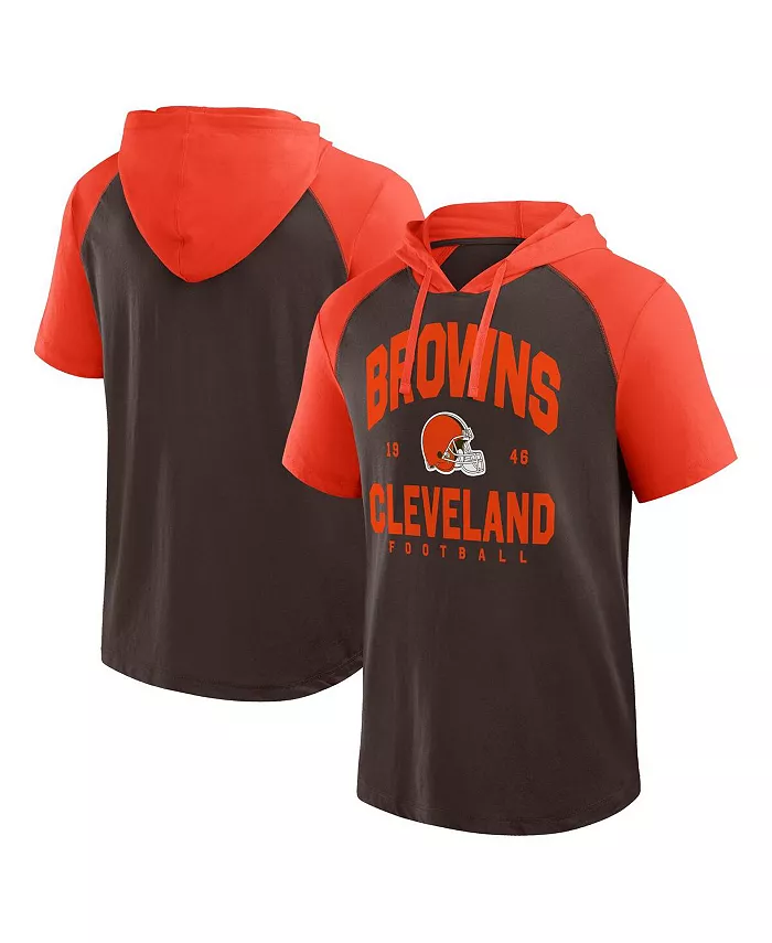 

Мужская коричневая толстовка-футболка Cleveland Browns Prime Logo Athletic