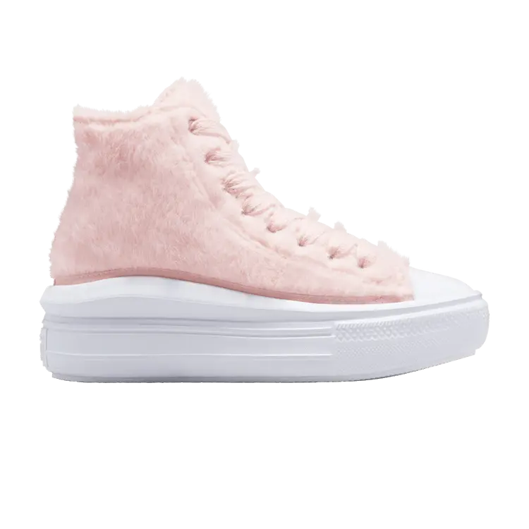 

Кроссовки Converse Wmns Chuck Taylor All Star Move Platform High Faux Fur - Warm Quarry, розовый