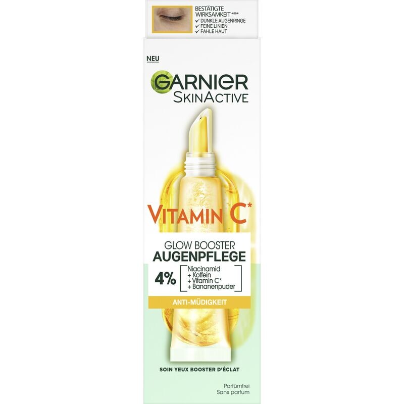 

Крем для глаз против усталости с витамином С, усилитель сияния Garnier, 15 ml