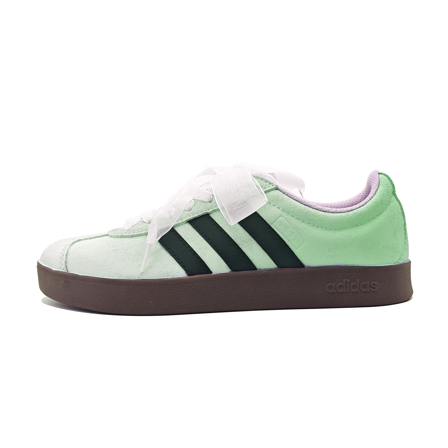 

Кроссовки adidas neo Vl Court Classic Skateboarding Shoes Unisex Low-top White, светло-зеленый