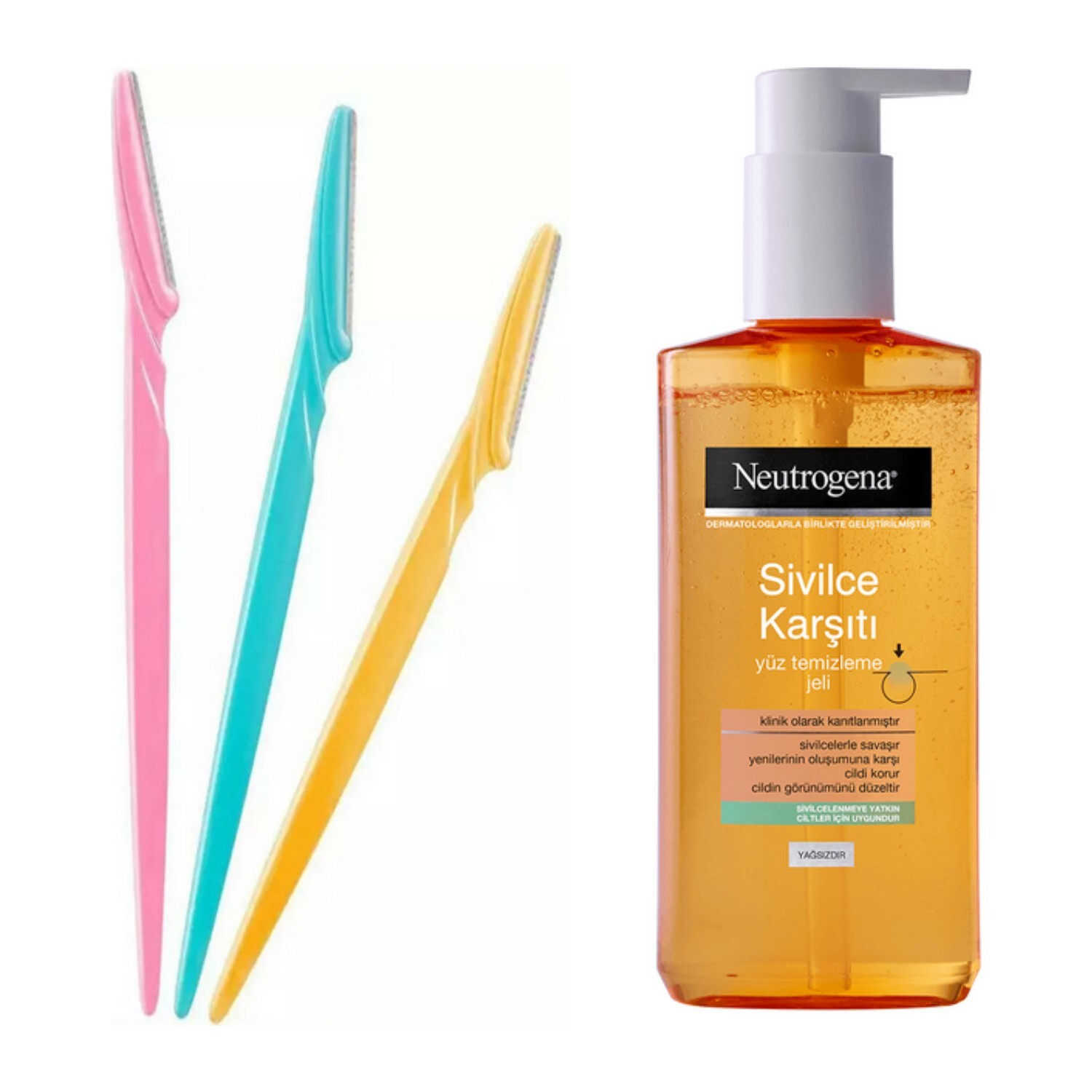 

Очищающий гель для лица Neutrogena, 200 мл + Tri Muscle Razor Neutrogena